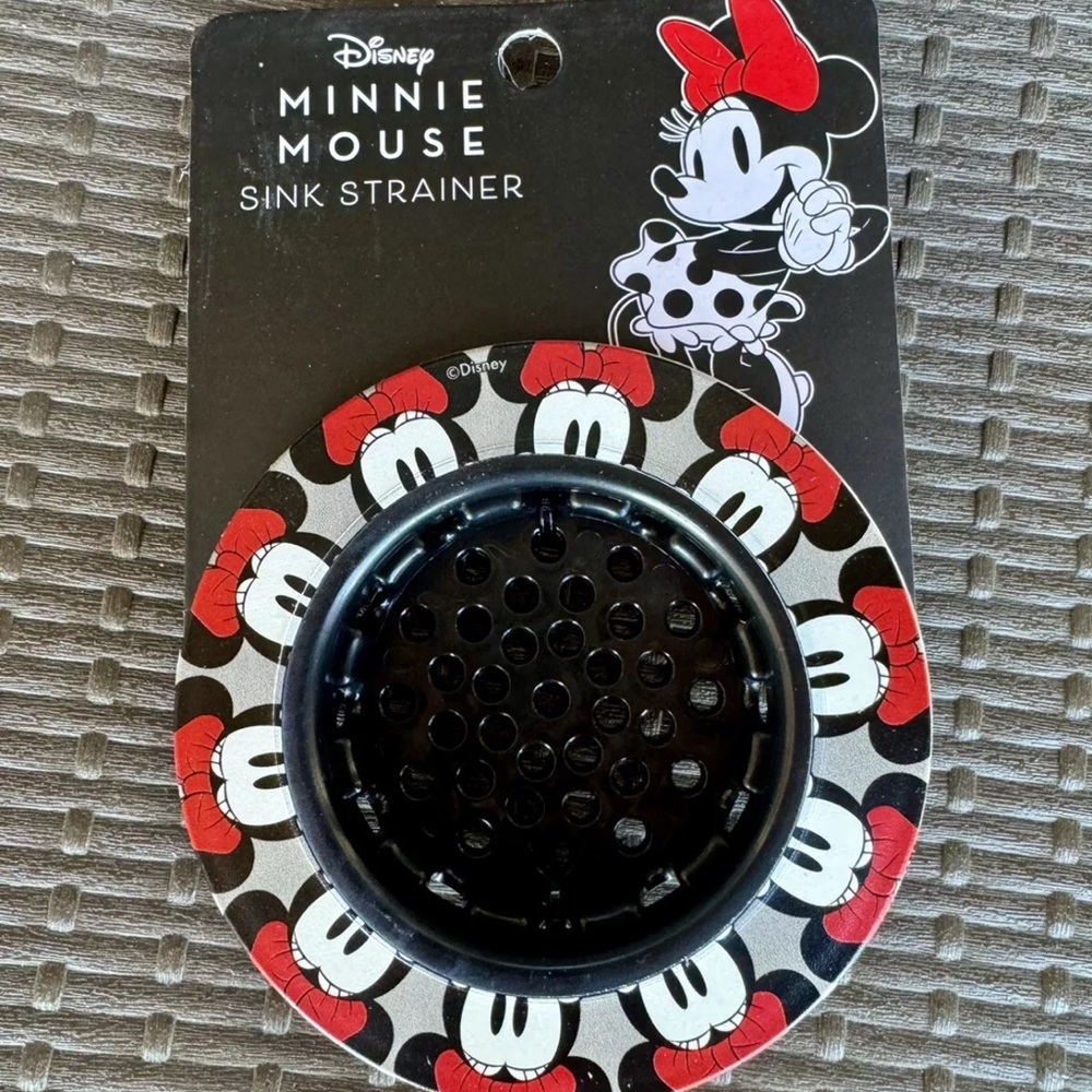 Disney Minnie Mouse Faces KITCHEN SINK STRAINER Standard Size Drain NEW